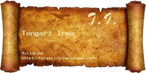 Tengeri Irma névjegykártya
