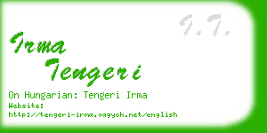 irma tengeri business card